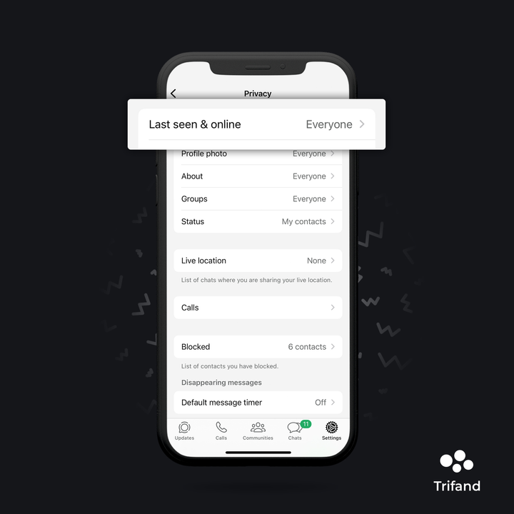 Screenshot of “Last seen & online” settings
