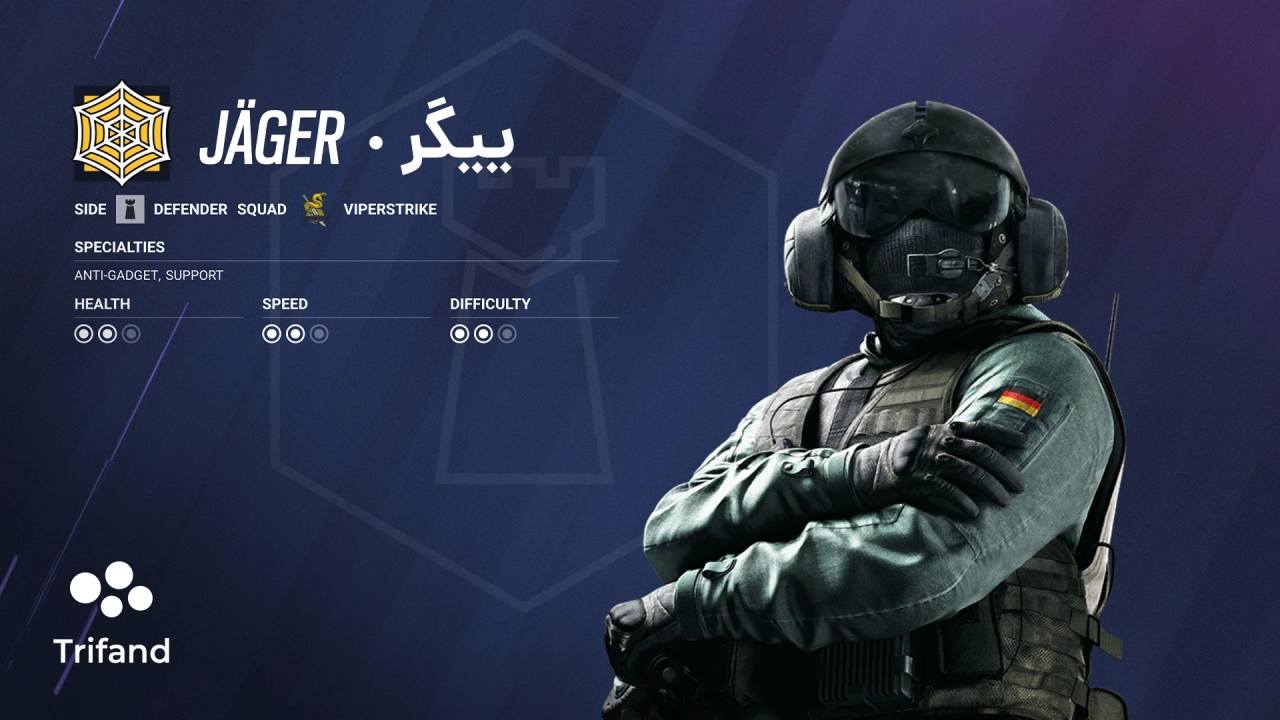 ییگر (Jäger) - اپراتور دفاعی بازی Rainbow Six Seige